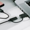 Cable 2 en 1 Usb C/ Usb C / Usb A Xtech XTC-532