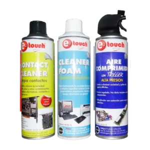 Combo contact cleaner / aire comprimido / espuma / pasta termica,  E-Touch