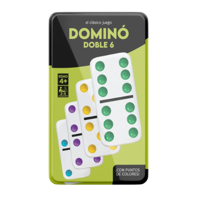 Juego Dominó clásico con colores