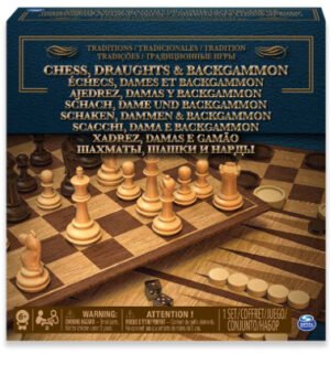 juegovariedad Juego 3 en 1 , ajedrez/damas/backgammon