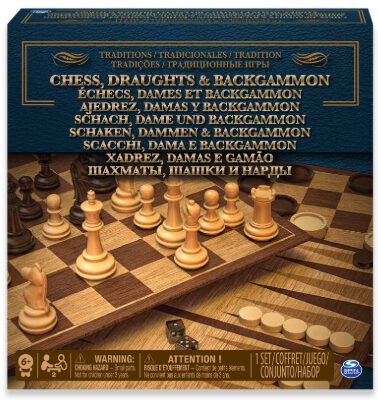 Juego 3 en 1 , ajedrez/damas/backgammon