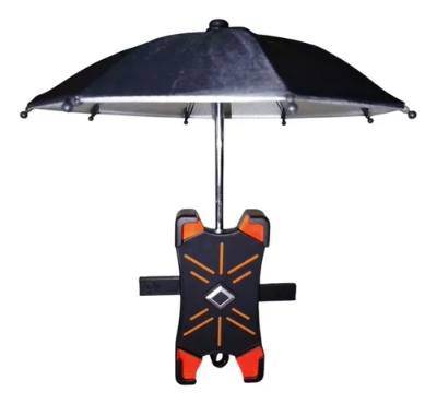Soporte para celular con sombrilla