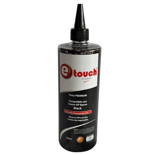 Tinta 500ml Canon HP Epson negro etouch TINTA UNIVERSAL BLACK 500ML ETOUCH