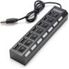 Hub USB de 7 puertos con interruptor