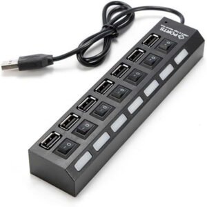 Hub USB de 7 puertos con interruptor