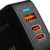 KX Wall Charger 67W KMC-500 2xUSB-C PD3.0 + USB-A QC3.0 GAN