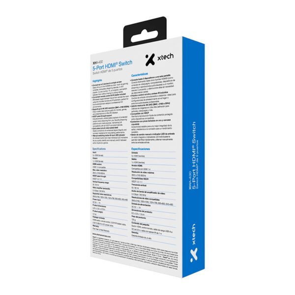 XHA-430_5 Switch HDMI® de 5 puertos
