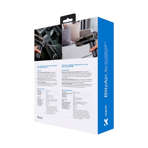 XTA-810_6 Aspiradora y soplador inalámbrico 2 en 1 50,000rpm