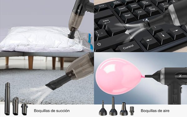 Aspiradora y soplador inalámbrico 2 en 1 60,000rpm