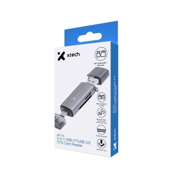 Lector de tarjetas OTG 2 en 1 USB-C®/USB 3.0