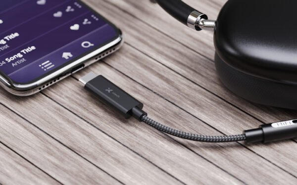 XTC509_4 Adaptador USB-C macho a 3,5mm hembra para audífonos