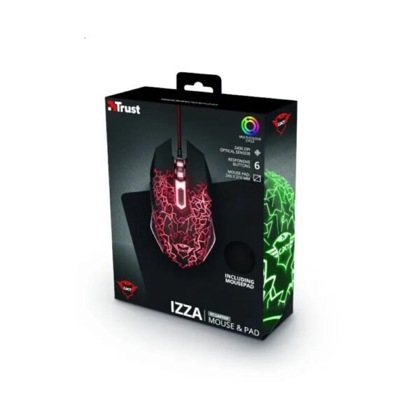 Kit Mouse+Pad Trust Gaming Izza Gxt 783